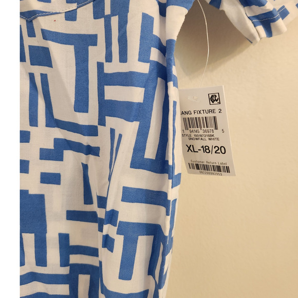 NWT Epic Threads Boy's 100% Cotton Button-Up Short Sleeve Shirt Vacation XL - Picture 3 of 6